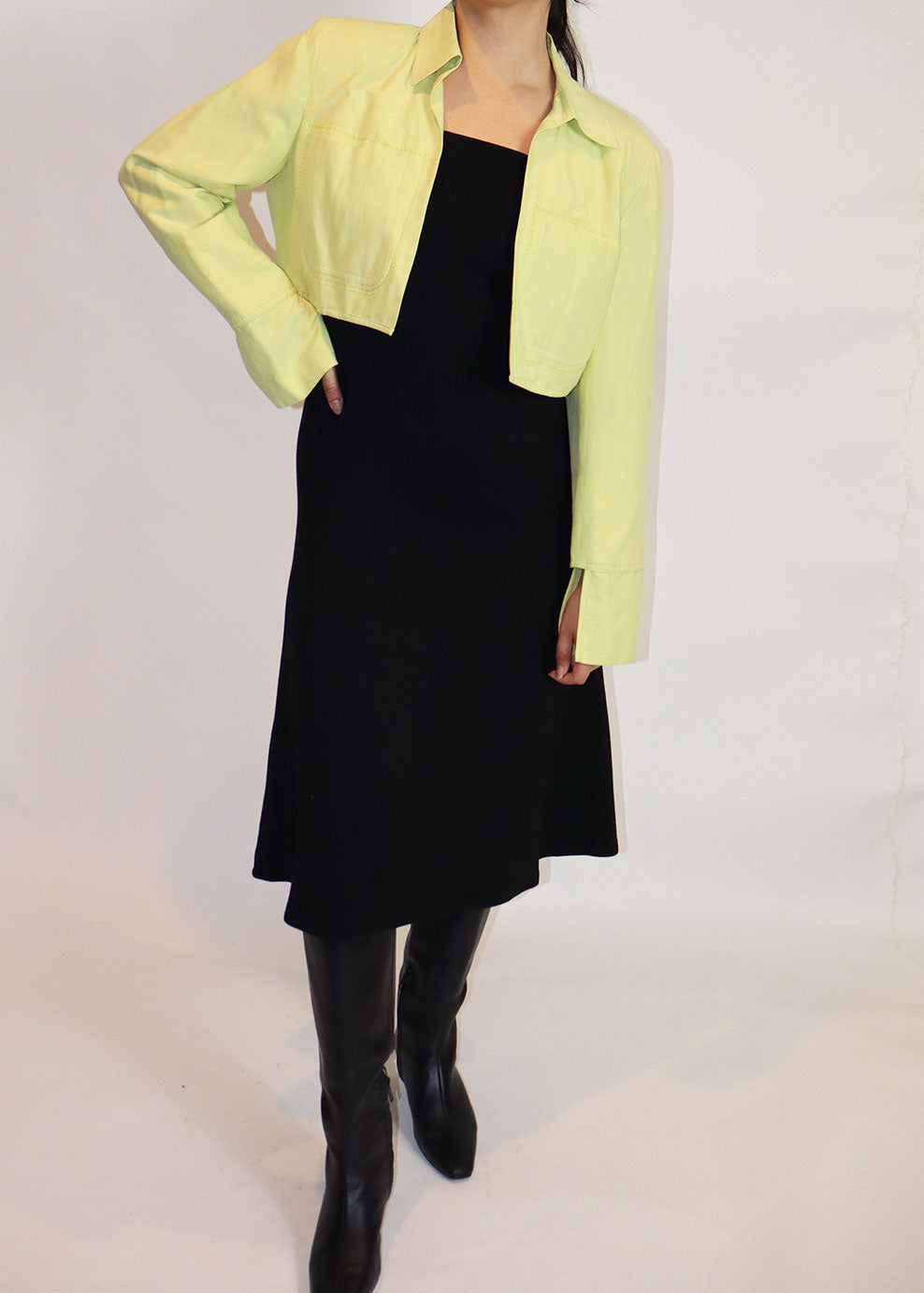 Reworked Lime Green Blazer